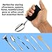 Universal Cuff Utensil Adjustable Holder Strap for Hand Grip, Adaptive Utensils Aids Spoon Fork Holder Strip, for Parkinson and Weak Grip Patient Disabled Adaptive Equipment