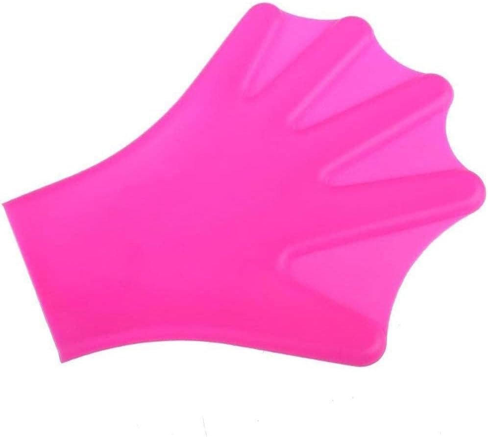 Liadance Silicone Swimming Gloves Aquatic Swimming Training Gloves Diving Hand Equipment for Men Women Fitness Surfing Sports Rosy S : Sports & Outdoors