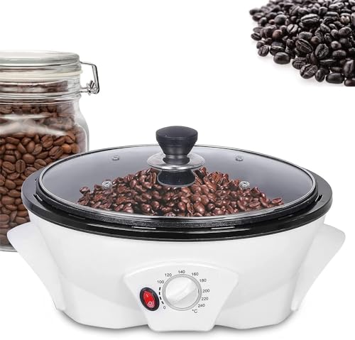 LYDBMYT Torréfacteur de Grains de café électrique, réglable de 0 à 240 °, Petit Appareil pour torréfier Les Grains de café Crus, Noix, cacahuètes, châtaignes, Grains de café Crus.