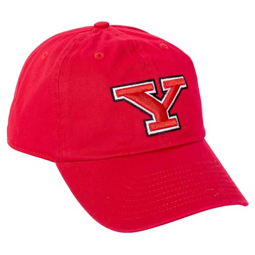Desert Cactus Youngstown State University Baseball Hat YSU Penguins Brimmed Embroidered Hats Cap Adjustable Cloth Strap Adult (Style A) Red