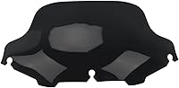 Vista 2 de WYNMOTO - Parabrisas ondulado negro de 8" compatible con 1996-2013 Harley Davidson Street Glide Electra Glide Ultra Classic Touring FLHT FLHTC FLHX