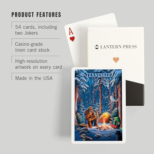 Lantern Press Tennessee, 52 Cartas Póker para Adultos miniatura 3