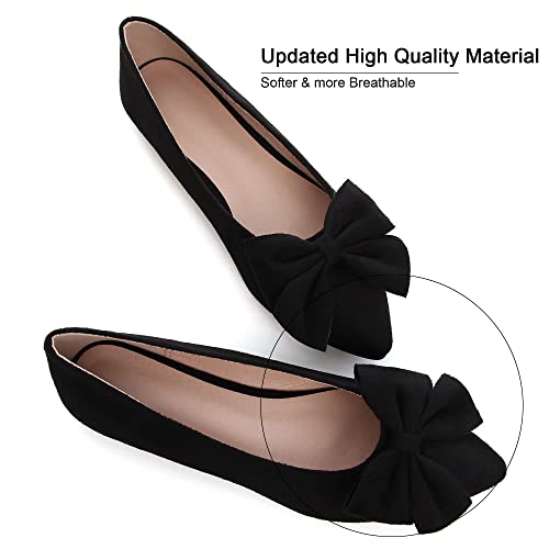 Image of Dear Time Women's Ballet Flats Dress Ballet Shoes Slip on for Office Work Comfortable Shoes