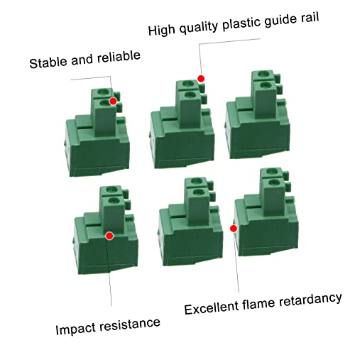 Connecteurs de bloc de jonction PCB Amosfun 50 pièces par 2 à vis - 7