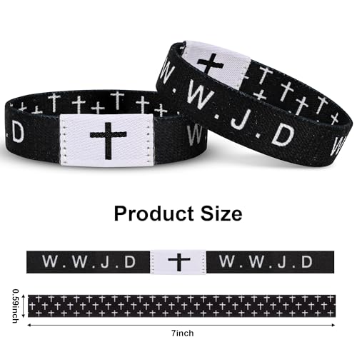 Daily Bible Verse WWJD Bracelet, Christian Jesus Wearable Bracelet for Women Men, WWJD Bracelet - What Would Jesus Do Bracelet4