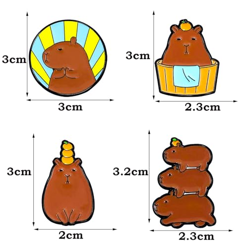 Image of Cute Enamel Pins Cartoon Lapel Pin Brooch Badge for Backpack Jackets Funny Tiger Pins for Gift Anime Enamel Pin for Clothing Hat Decoration