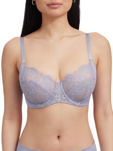 Skarlett Blue Entice Full Coverage Underwire Non Padded Everyday Bra with Lace fits up to H Cup
