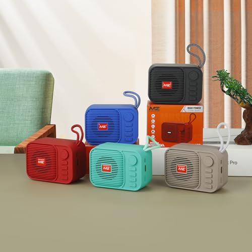 Image of MZ M208 (Portable Bluetooth Speaker) Dynamic Thunder Sound with High Bass, 5W Power with 1200mAh Battery (Gray)