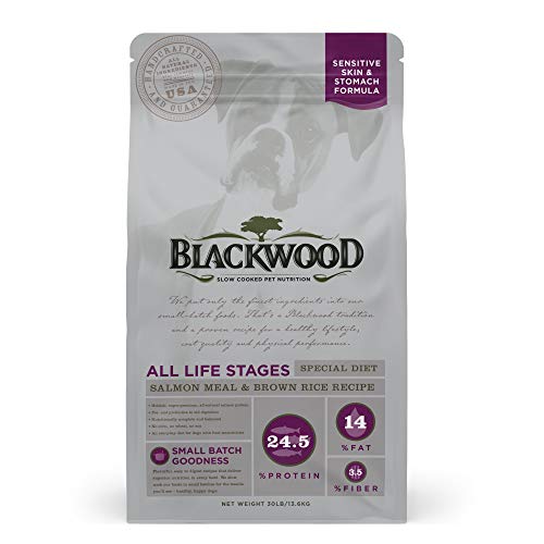 Blackwood Pet Food 22301 All Life Stages, Special Diet, Sensitive Skin, Salmon Meal & Brown Rice Recipe, 30Lb. #TOP7