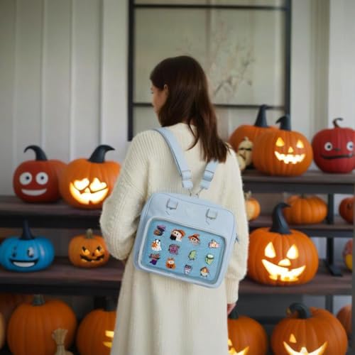 Ita Bag Crossbody Handbags Kawaii Shoulder Purse Square Backpack with Insert Anime Pins Display