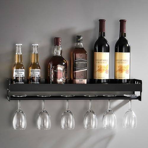 Étagère à vin murale support pour verre à vin flottante suspendue