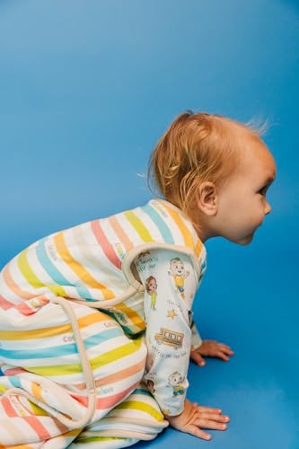 Image of Copper Pearl Baby Sleep Sack, CoComelon Stripe - Wearable Blanket for 6-12 Months, Sleeveless Sleep Sack for Baby Boy or Girl