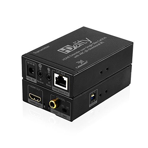 Cablesson HDelity - Extensor HDMI a través de Ethernet (coaxial y SPDIF) con salida local, BALUN, ARC IR bidireccional, 1080p Full HD (50m) / 720p (60m)