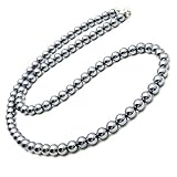 [GOLD STONE] テラヘルツ鉱石 ネックレス 6mm ラウンド 装着が簡単 マグネットタイプ 長さ 約50cm