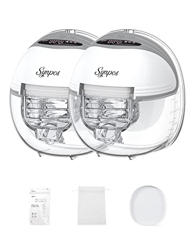 Image of S21 All-in-one Breast Pump, No Sense of Wear. 3 Modes & 12 Levels with Memory Function, 1000mAh Use 90 Min, LCD Display, Low Noise 40dB, SYNPOS Invisible and Comfortable Wearable Breast pump 24MM 2Pcs