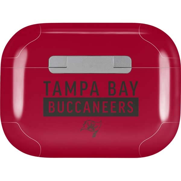 Skinit Decal Audio Skin Compatible with Apple AirPods Pro (2rd Gen, 2022) - Officially Licensed NFL Tampa Bay Buccaneers Red Performance Series Design