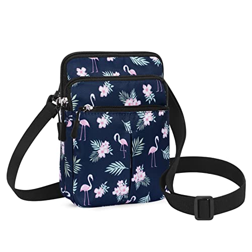 HUA ANGEL Petit Sac Bandouliere Femme Léger Sac Ceinture de Taille pour Téléphone Multicolore Sac Banane avec Sangle Interchangeable pour Homme Femme...