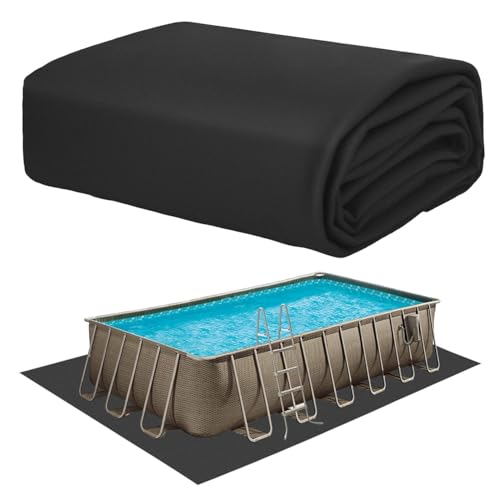 Gonioa 11 x 7.5 FT Pool Pad for Above Ground Pools Rectangular Pool Liner Pad Under Pool Mat for Above Ground Pools Heavy Duty Pools Ground Pad to Prevent Puncture and Extend Liner Life