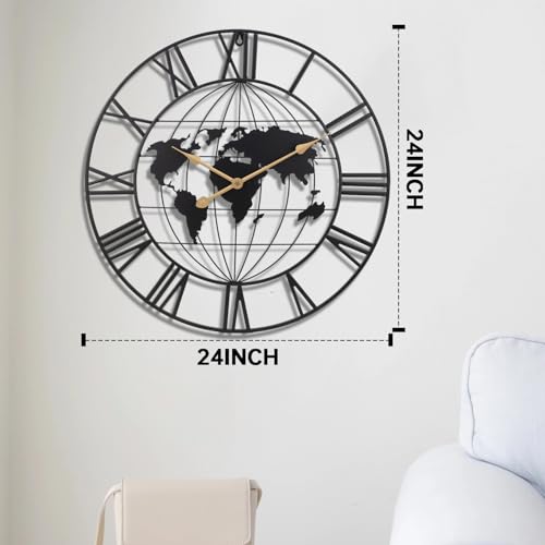 Reloj de pared digital redondo de 24 pulgadas SIN&MI miniatura 3
