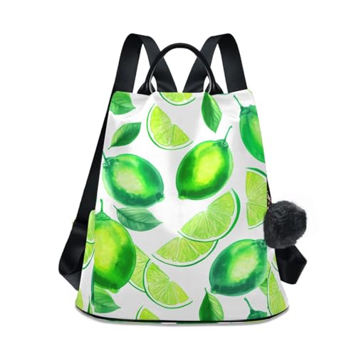 Sac à dos tendance femme vert citron pour les balades d'été et sorties urbaines décontractées
