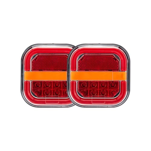 Feu arrière de voiture LED carré 12V 24V stop remorque camion plaque
