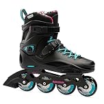 Rollerblade RB Cruiser Women's Adult Fitness Inline Skate, Black/Aqua, Urban Performance Inline Skates, 270