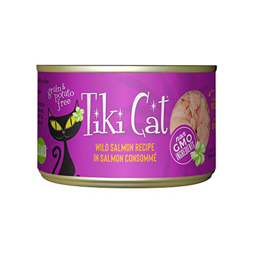 Image of Tiki Cat Luau Wet Cat Food, Wild Salmon, 6 oz. Cans (8 Count)