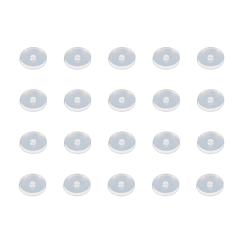 Lot De 100 Disques Stabilisateurs En Silicone Pour Boucles D'oreilles - Transparents, Tailles 3 à 14mm - 8