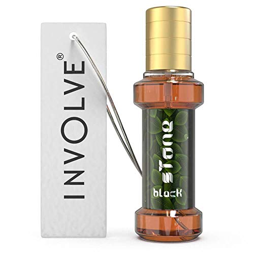 INVOLVE Rainforest Black Stone Scent Car Perfume - IRF09-30 ml | Fresh Fine Fragrance Spray Air Freshener| Car Accessories Interior | Long Lasting Fragrance| Car Fresheners