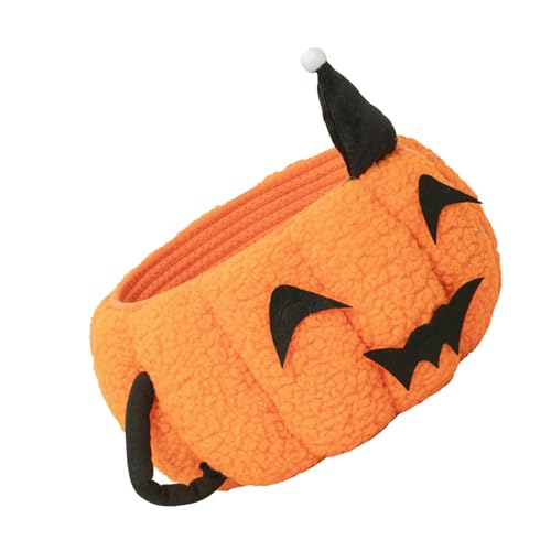 Panier citrouille en corde de coton orange pour rangement bébé et bureau