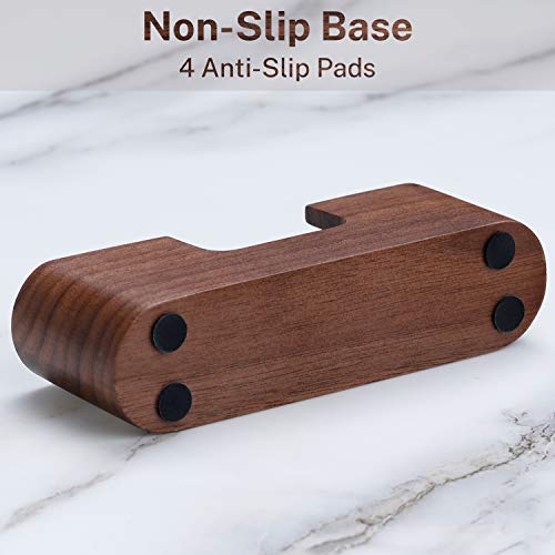 Maxgear Business Card Holder Wood Business Card Holder For Desk Business Card Display Holder Desktop Business Card Stand For Office, Tabletop - Oval #TOP2