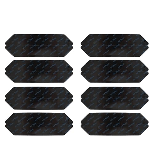 Jenngaoo 16 Pinzas para alfombras, Cinta Adhesiva para alfombras, Agarre para alfombras, Pegatina Antideslizante, Cinta para Esquinas, Almohadillas, Cinta para alfombras Lavable Multiusos (Negro)
