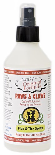 Paws & Claws Flea & Tick Spray, Cedar Oil Treatment, 250ml