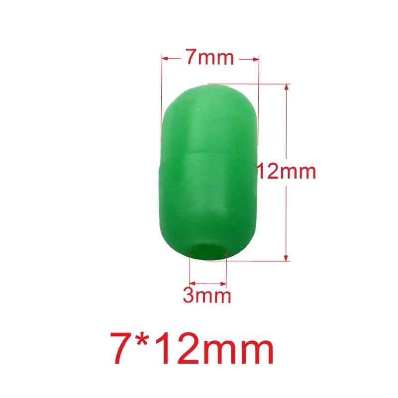 600 piezas de cuentas luminosas flotantes para pesca miniatura 6