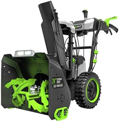 EGO SNT2410 24 inch Self-Propelled 2-Stage XP Snow Blower with Peak Power/Heated Handle Grips/Trigger-Controlled Steering, Battery and Charger Not Included