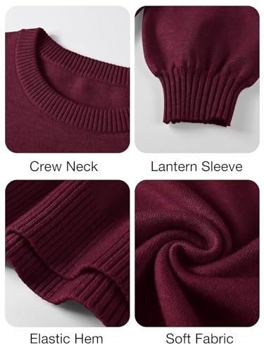Image of BELAROI Plus Size Sweaters for Women Long Sleeve Shirts Loose Casual Oversized Tunic Sweater Fall Outfits Curved Hem M-5X