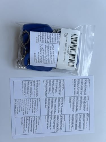 YARONGTECH 125Khz RFID Tag EM4100 Read Only Blue (Pack of 10) (Style 1), Black - Image 4