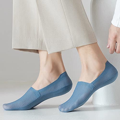 Summer Mens Ice Silk Sock,Men Breathable Ice Silk Socks,Summer Men Ice Silk Invisible Socks,Low Cut Ankle Boat Socks3