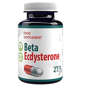 Hepatica Beta Ecdysterone 95% 250mg 90 Vegan Capsules, 3rd Party Lab Tested, High Strength Supplement, Gluten and GMO…