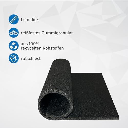 Image of kor4u Antivibration Mat 60 x 60 x 1 cm Sound Insulation Washing Machine