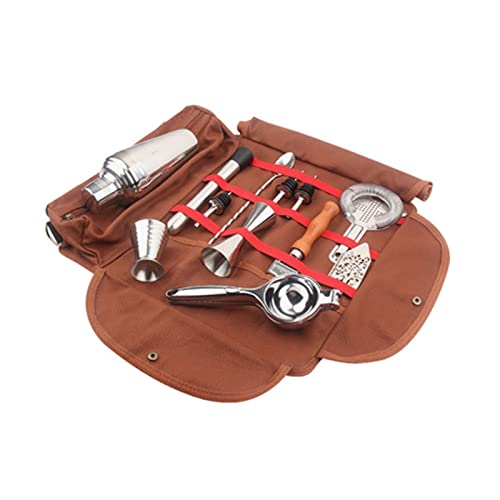 GUOQING Sac de Bar Portable avec bandoulière pour Voyage Carry Barware