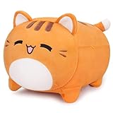 Auspicious beginning Orange Cat Stuffed Animal-16'' Orange Cat Plush, Kawaii Soft Plush Toy, Plushie Soft Kawaii Stuffed Animal Pillow Doll for Kids' Birthdays Home Decoration