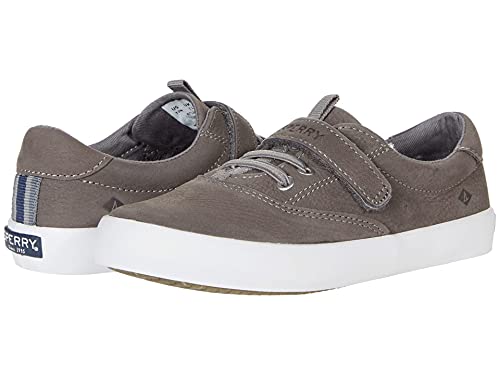 Sperry Mens Shoes Spinnaker Washable Jr Sneaker, Pale Grey, 11.5 US Unisex Little Kid2