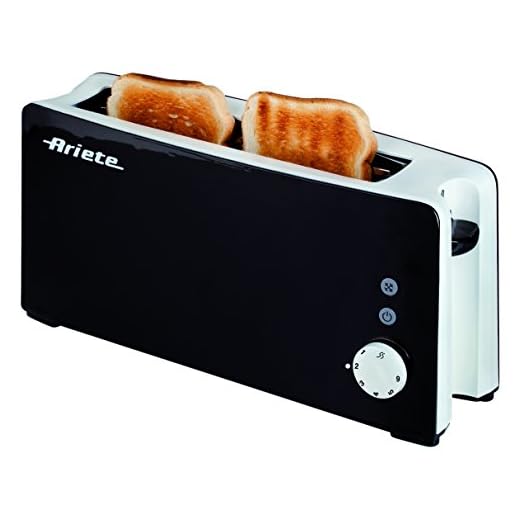 Ariete 127/1 127 Tostador TOSTÌ Negro, 1000 W, Acero Inoxidable, 2 Ranuras