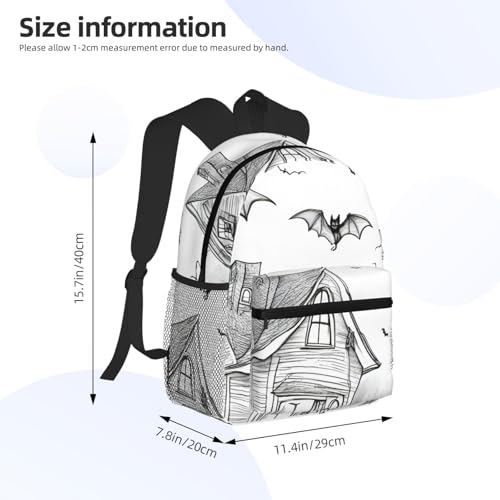 Sac à dos de gym Halloween léger décontracté et unisexe - 4