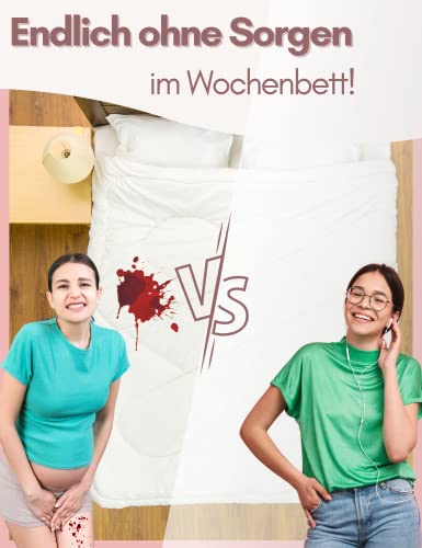 Mrs. Mum Wochenbett Unterwäsche I 8 STK. I DERMATEST: SEHR GUT I Made in EU I Öko-Tex I Wöchnerinnen Slips zur Fixierung von Wochenbett Binden nach Geburt I Netzhosen Wochenbett