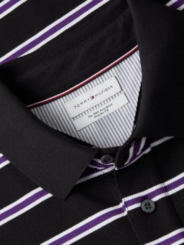 Image of Tommy Hilfiger Men's Short Sleeve Polo Shirts in Classic Fit with Stretch and Organic Pique Cotton