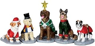 Lemax Village Collection Costumed Canines Set of 5 # 32126 by Lemax Vill...