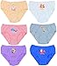 ToBeInStyle Girl’s Pack of 6 Colorful Comfortable Classic Cotton Bikini Panties