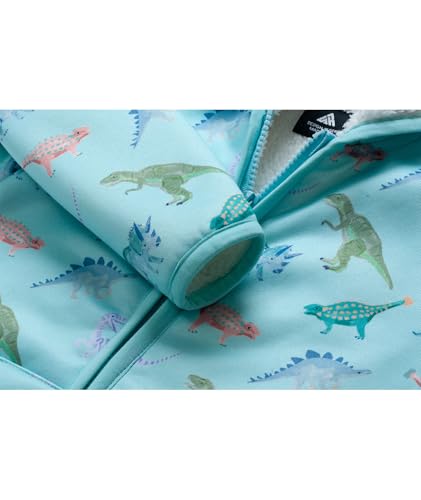 Image of V VALANCH Toddler Fleece Jacket Boys Girls Zip Up Hoodie Sweatshirt | Full Fleece Lining Throughout, Thick Warm, Cartoon, for Casual, School, Outerwear, Winter